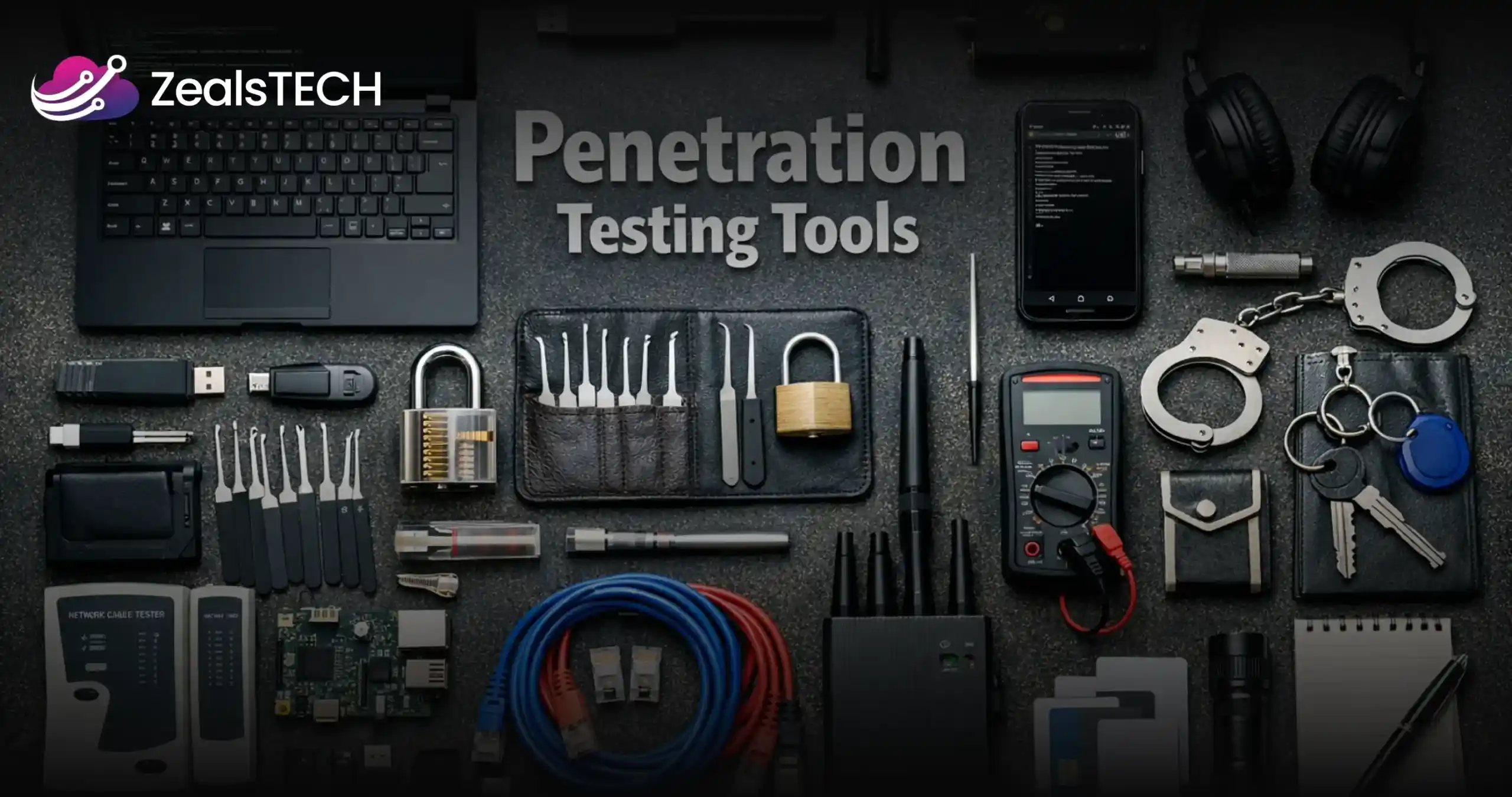What are the essential tools used by professional penetration testers